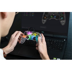 Nacon 2808488 Pro Compact Xbox Series vezetékes átlátszó RGB kontroller