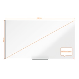 Nobo Impression Pro széles képarányú 1550x870mm Nano Clean fehér mágneses fehértábla