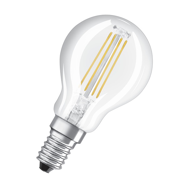 Osram Value átlátszó üveg búra/4W/470lm/2700K/E14 LED kisgömb izzó