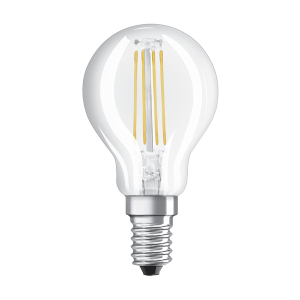 Osram Value átlátszó üveg búra/4W/470lm/2700K/E14 LED kisgömb izzó