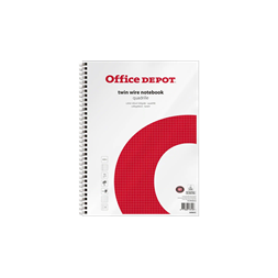 Office Depot A4+ 5db/csomag lefűzhető kockás spirálfüzet