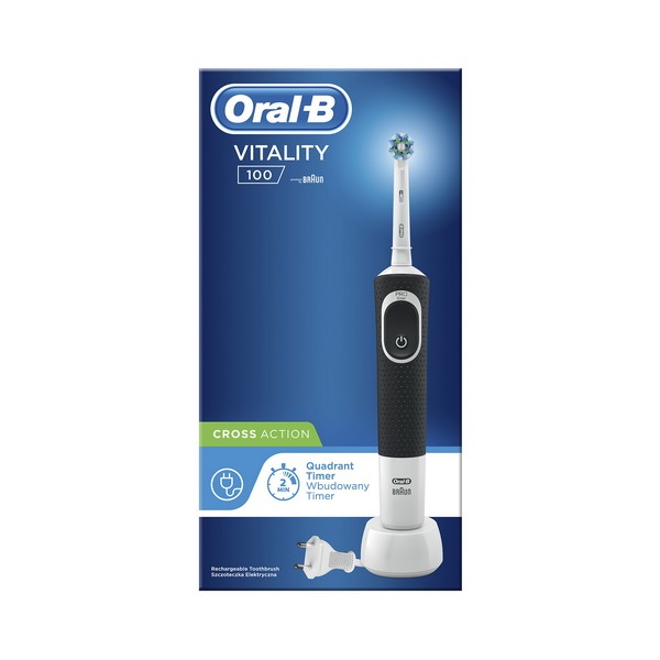 Oral-B Vitality 100 Cross Action fekete elektromos fogkefe