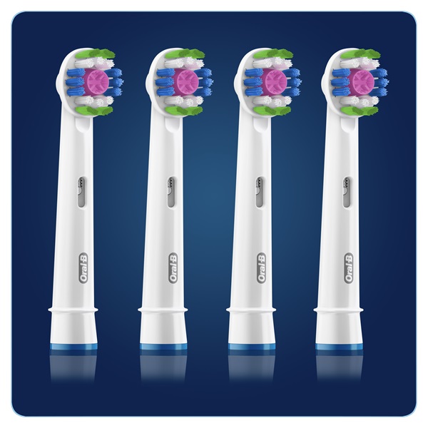Oral-B EB18-4 3D White fehér 4 db-os elektromos fogkefe pótfej szett