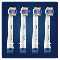 Oral-B EB18-4 3D White fehér 4 db-os elektromos fogkefe pótfej szett