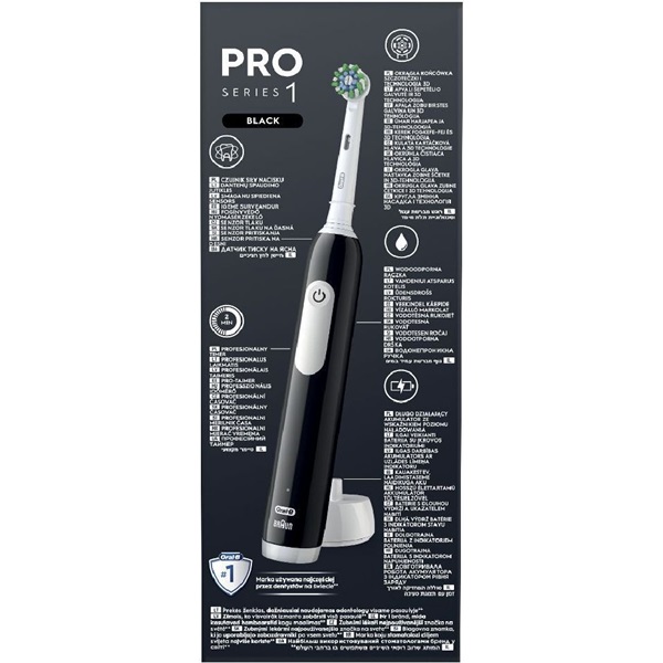 Oral-B PRO1 Black X-Clean  elektromos fogkefe tokkal