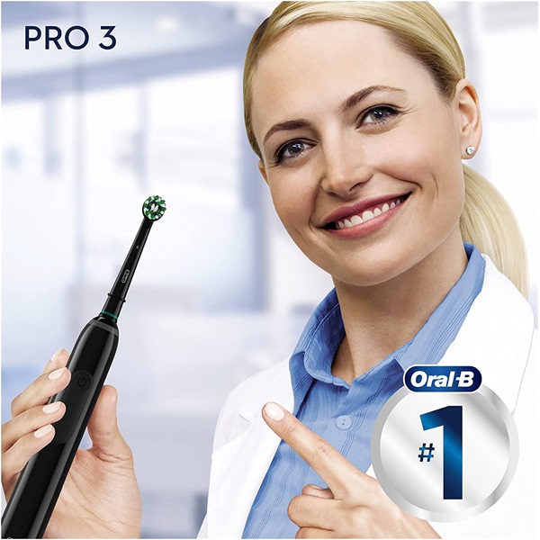 Oral-B Pro 3 3500 fekete elektromos fogkefe + utazótok