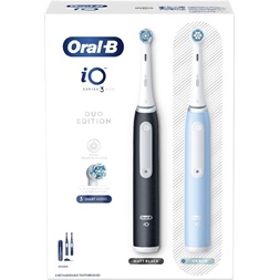 Oral-B iO series 3 Matt Black/Ice Blue Duo elektromos fogkefe