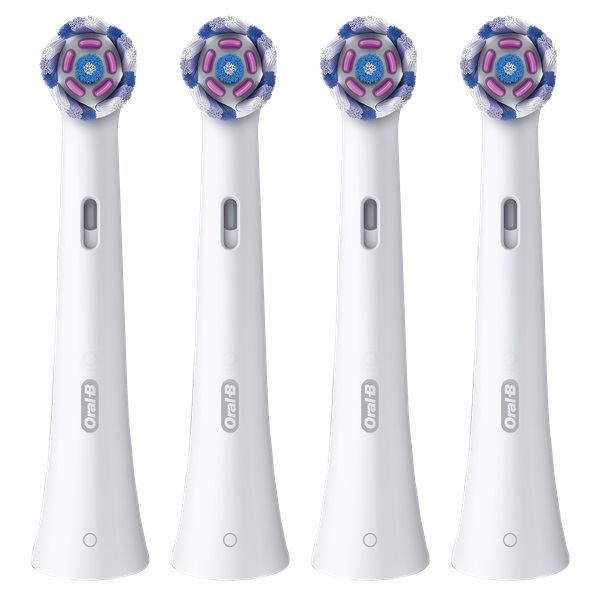 Oral-B iO Radiant White Rainbow fehér 4 db-os fogkefefej szett