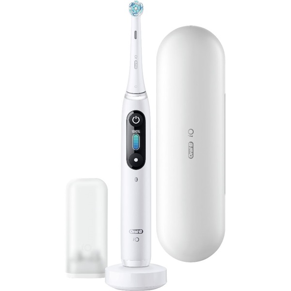 Oral-B iO Series 8 alabástromfehér elektromos fogkefe