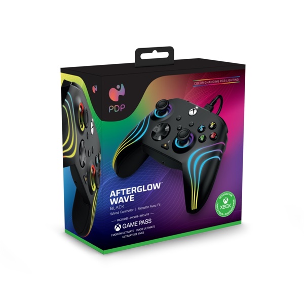 PDP 049-024 Afterglow Wave Xbox Series X|S/Xbox One/PC 3,5 mm audio Lighting vezetékes kontroller