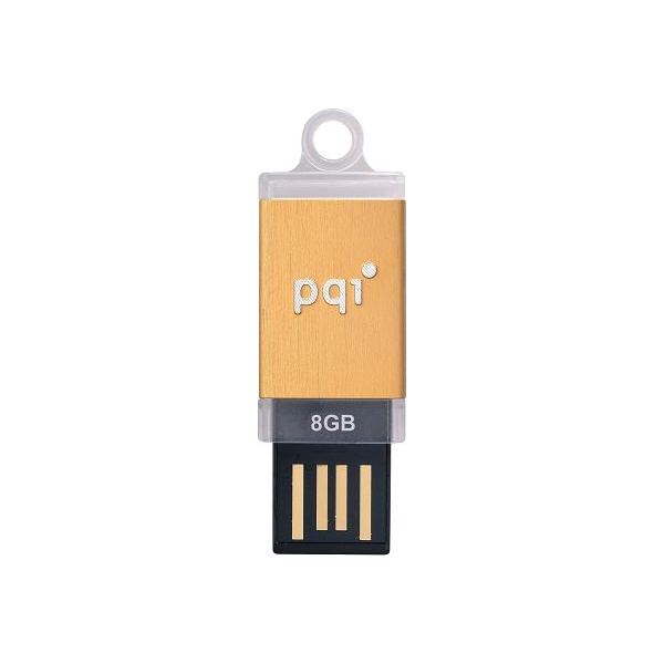 PQI 8GB USB2.0 (i810plus-Gold) Flash Drive