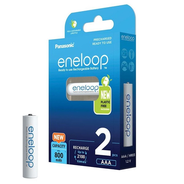 Panasonic Eneloop BK-4MCDE/2BE AAA 800mAh mikro ceruza akku 2db/csomag