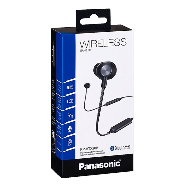 Panasonic RP-HTX20BE-K Ergofit Bluetooth fekete fülhallgató