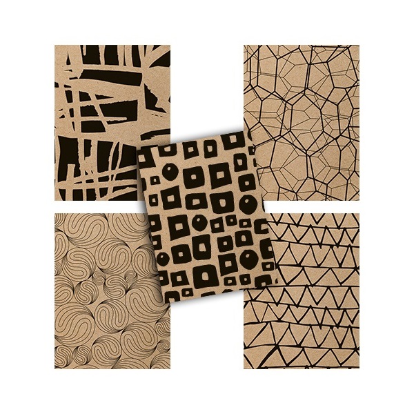 Pátria Design ECO Woodland A4 40lapos kockás vegyes színű füzet