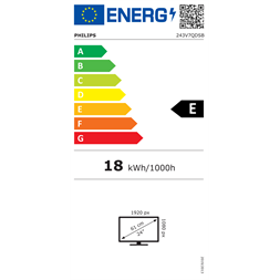 Philips 23,8" 243V7QDSB FHD IPS VGA/DVI/HDMI monitor