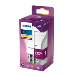 Philips 929001234504 E27 100W matt meleg-fehér gömb alakú LED fényforrás