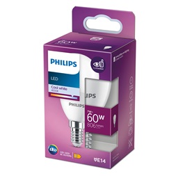 Philips 929002979155 E14 60W matt hideg-fehér kisgömb alakú LED fényforrás