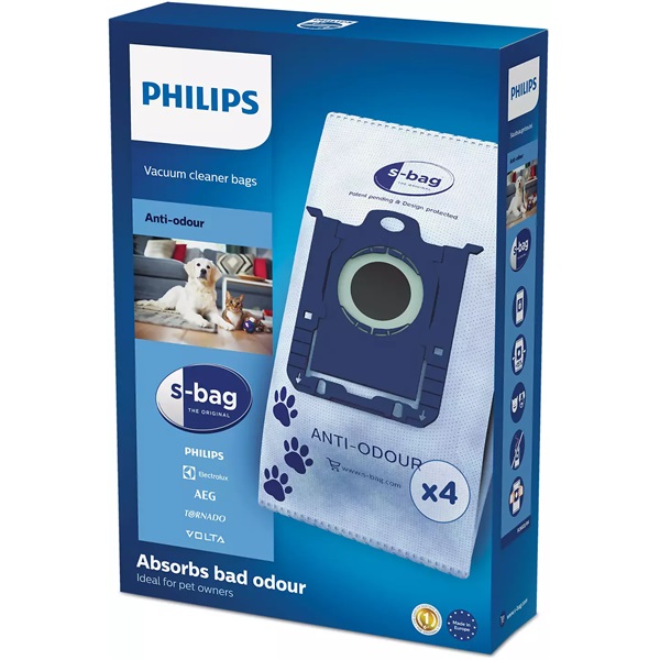 Philips FC8023/04 S-bag 4 db szagmentes porzsák