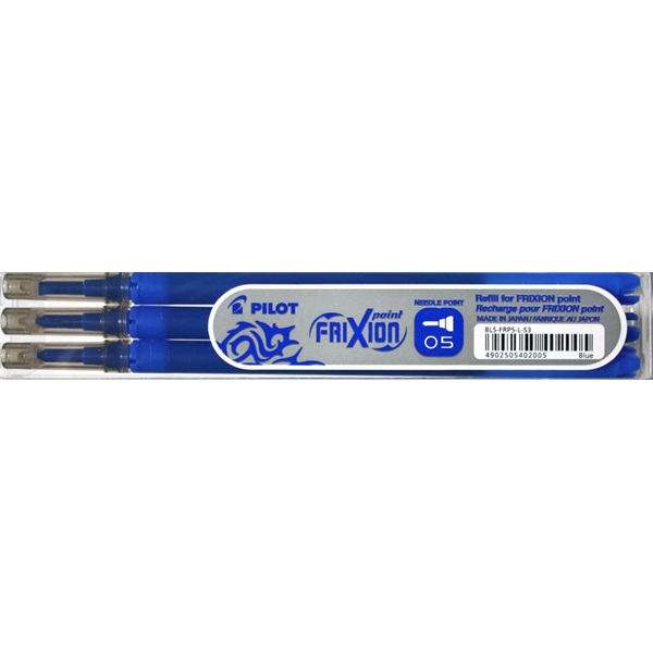 Pilot Frixion Point 0,5mm 3db-os kék rollertoll betét