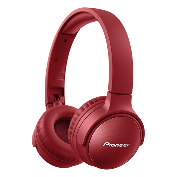 Pioneer SE-S6BN-R Bluetooth zajszűrős piros fejhallgató