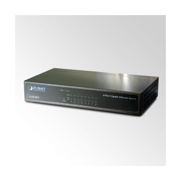 PLANET GSD-803 asztali 8port GbE LAN nem menedzselhető switch