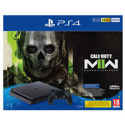 PlayStation 4 Slim 500GB fekete konzol + Call of Duty Modern Warfare 2