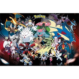 Pokémon "Mega Evolution" 91,5x61 cm poszter