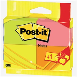 Post-it 6812P neon 3+1db jegyzettömb