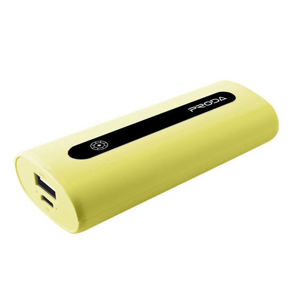 Proda 5999004609232 E5 5000mAh sárga power bank