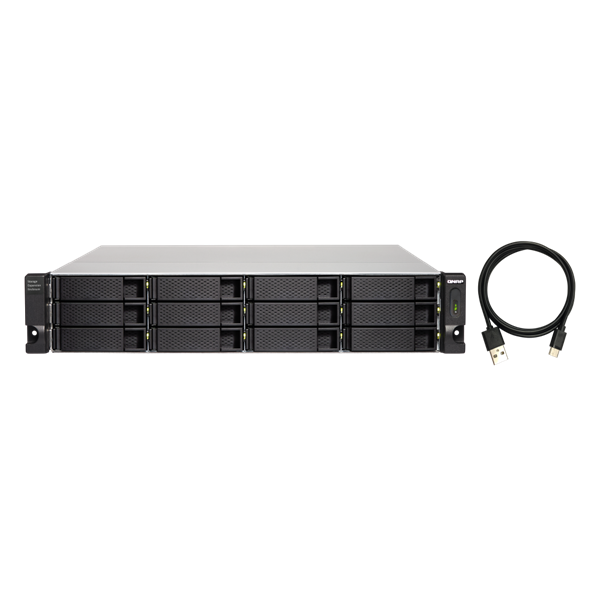 QNAP TL-R1200C-RP 12xSSD/HDD 2U rackbe szerelhető JBOD bővítőegység