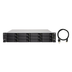 QNAP TL-R1200C-RP 12xSSD/HDD 2U rackbe szerelhető JBOD bővítőegység