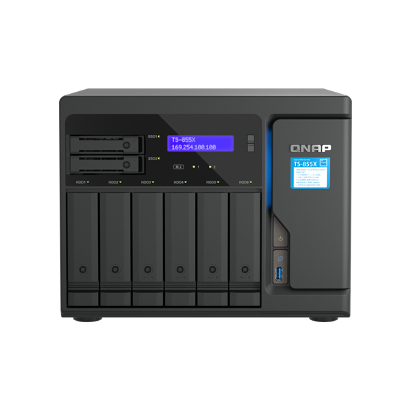 QNAP TS-855X-8G 6xSSD/HDD + 2xSSD NAS