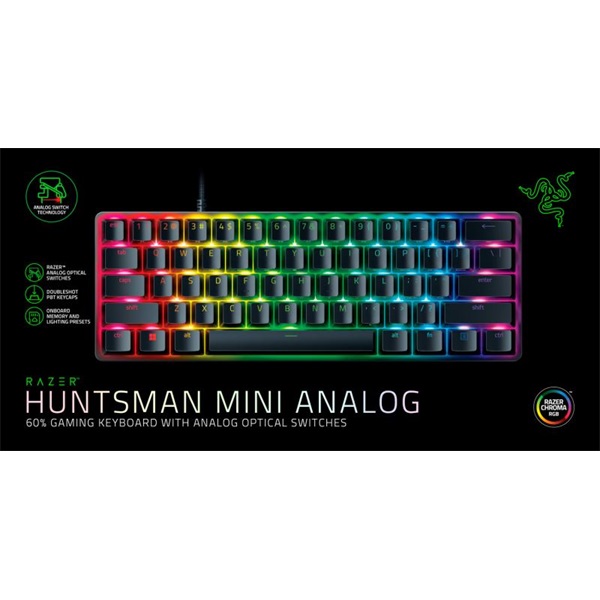 Razer Huntsman Mini (Analog Switch) US gamer billentyűzet