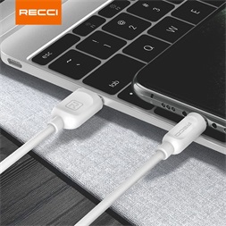 Recci RCM-P200W 2m microUSB fehér adat- és töltőkábel