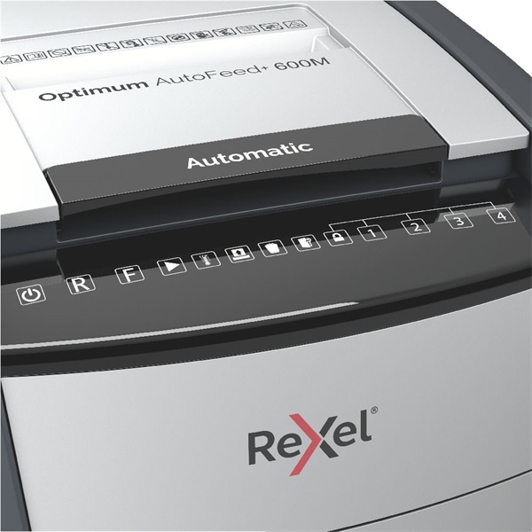 Rexel Optimum AutoFeed+ 600M mikrokonfetti automata iratmegsemmisítő