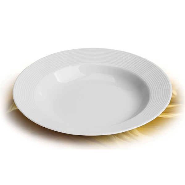 Rotberg Elegante 21cm 6db-os fehér porcelán mélytányér szett