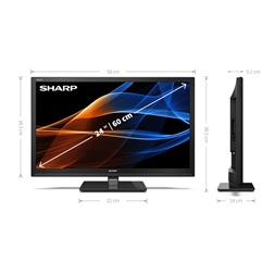 SHARP 24" 24EA3E HD Ready LED TV