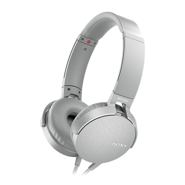 SONY MDRXB550APW.CE7 extra bass fehér fejhallgató