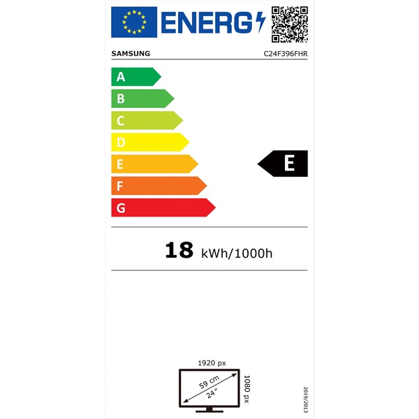 Samsung 23,5" C24F396FHR LED HDMI ívelt kijelzős monitor