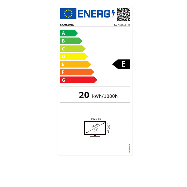 Samsung 27" LS27R350FHRXEN FHD HDMI monitor