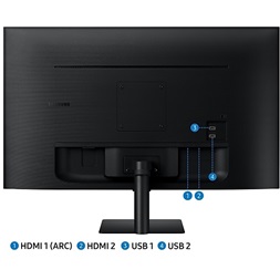 Samsung 27" M5 S27BM500EU FHD VA HDR10 fekete SMART monitor távirányítóval