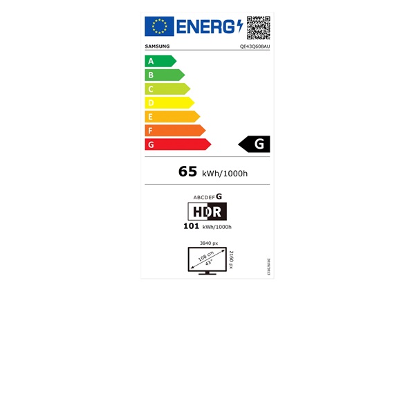 Samsung 43" QE43Q60BAUXXH 4K UHD Smart QLED TV