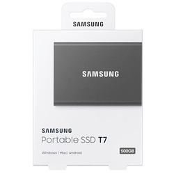 Samsung 500GB USB 3.2 (MU-PC500T/WW) szürke T7 külső SSD