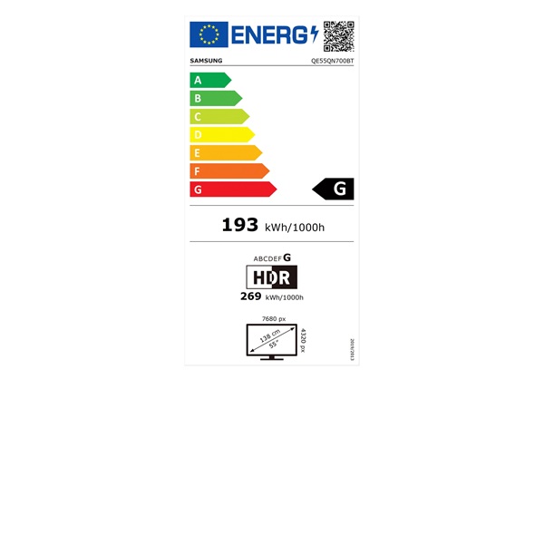 Samsung 55" QE55QN700BTXXH 8K UHD Smart Neo QLED TV