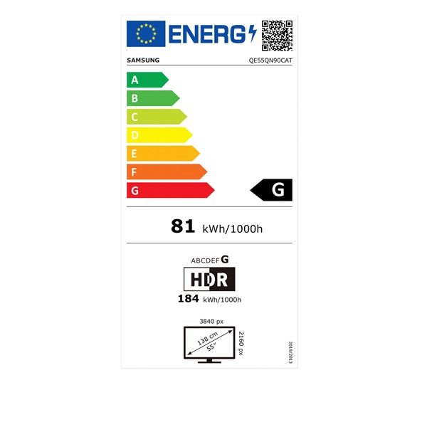 Samsung 55" QE55QN90CATXXH 4K UHD Smart Neo QLED TV