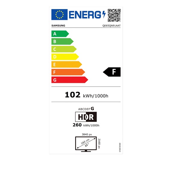 Samsung 65" QE65QN91AATXXH 4K UHD NEO Smart QLED TV