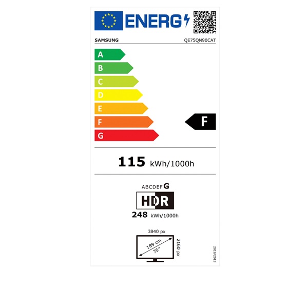 Samsung 75" QE75QN90CATXXH 4K UHD Smart Neo QLED TV