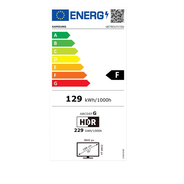 Samsung 75" UE75CU7172UXXH 4K UHD Smart LED TV