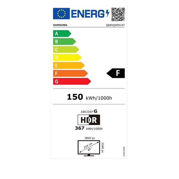 Samsung 85" QE85QN95CATXXH 4K UHD Smart Neo QLED TV