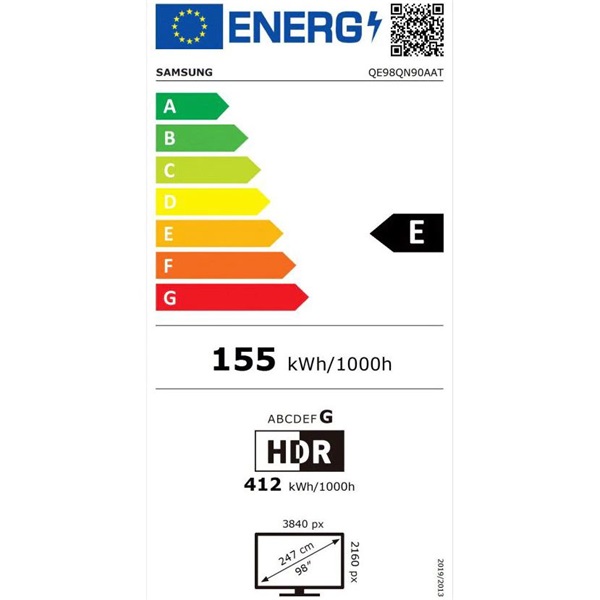 Samsung 98" QE98QN90AATXXH 4K UHD NEO Smart QLED TV